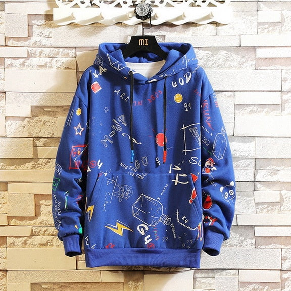 Mens Black Streetwear Hoodie